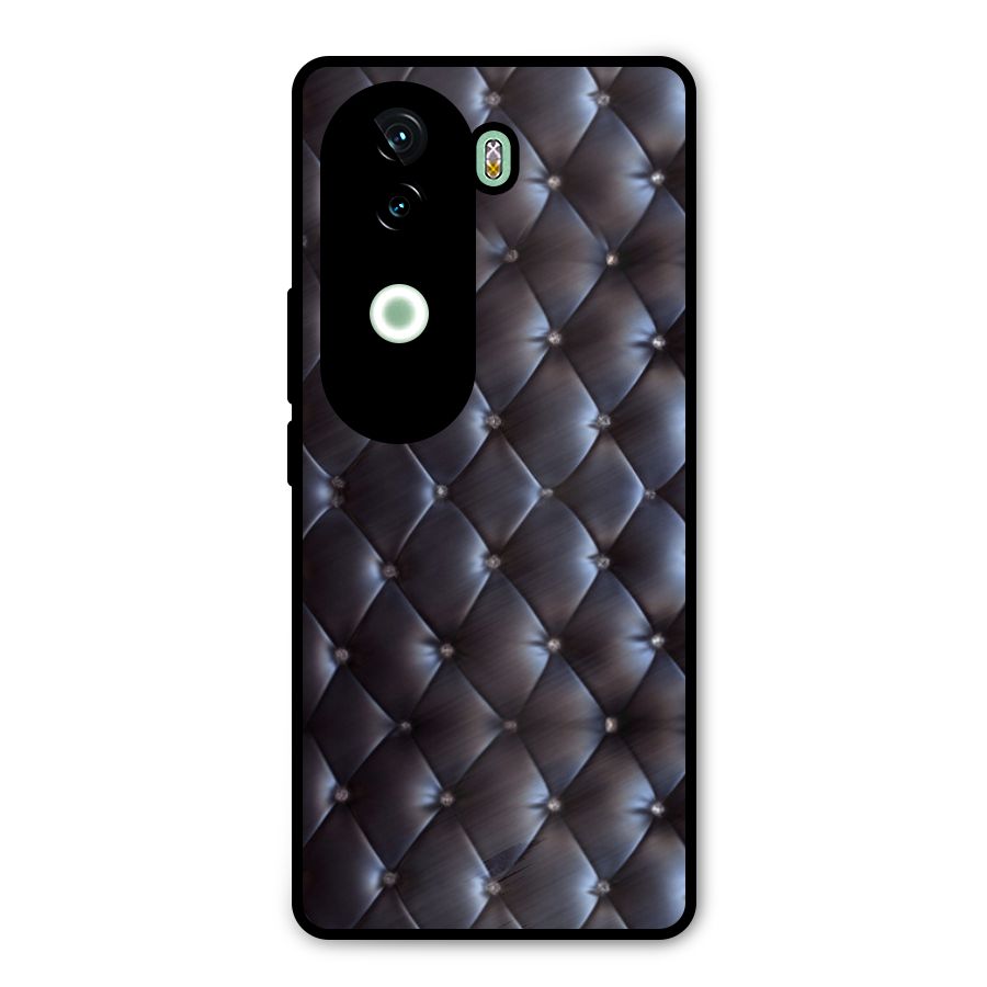 Luxury Pattern Metal Back Case for iQOO Z9s