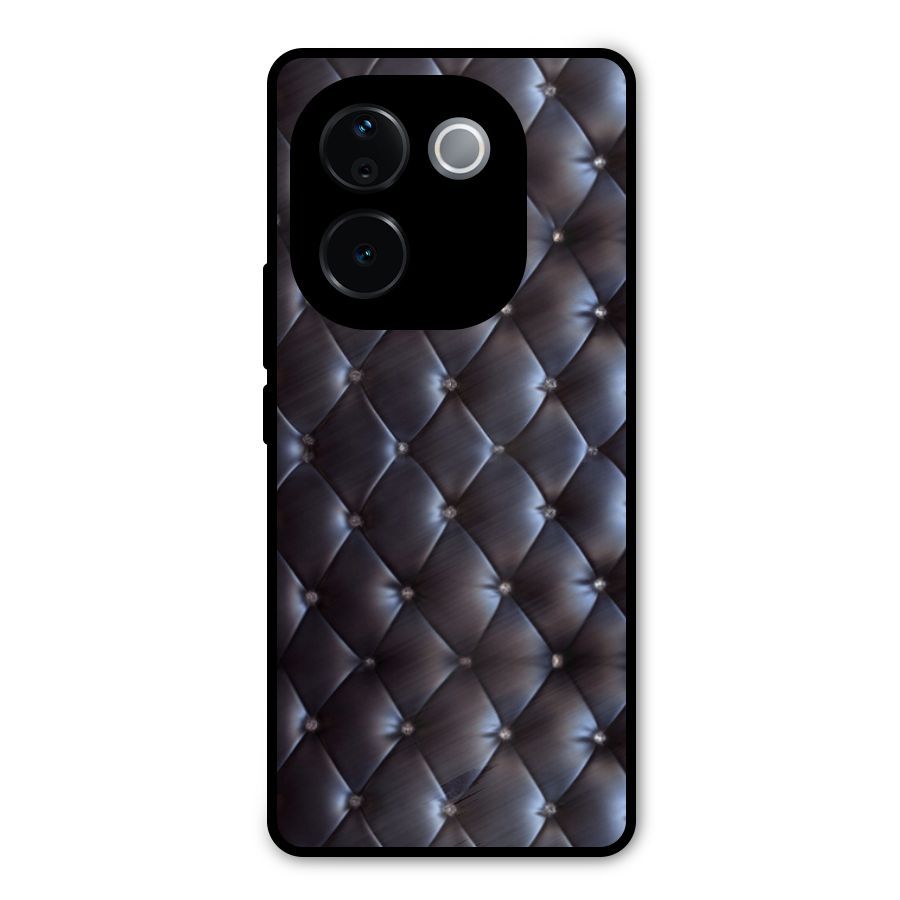 Luxury Pattern Metal Back Case for iQOO Z9s Pro