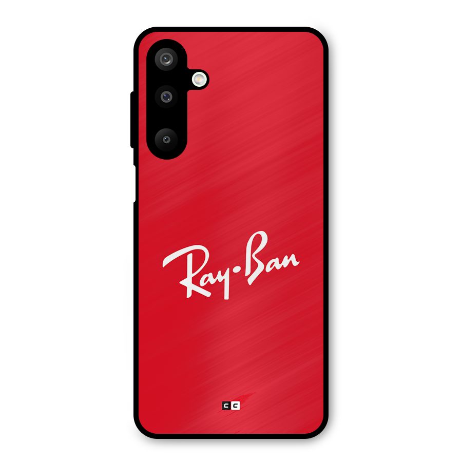 Luxury Red Metal Back Case for Galaxy M16