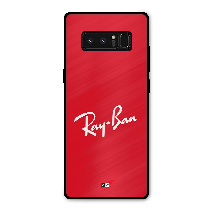Luxury Red Metal Back Case for Galaxy Note 8