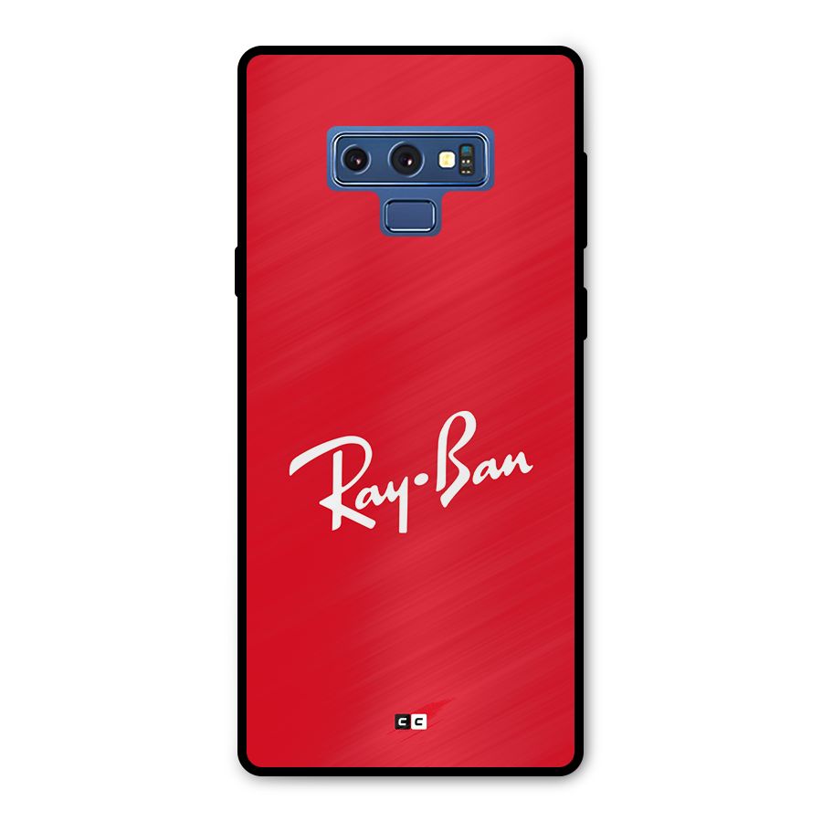 Luxury Red Metal Back Case for Galaxy Note 9