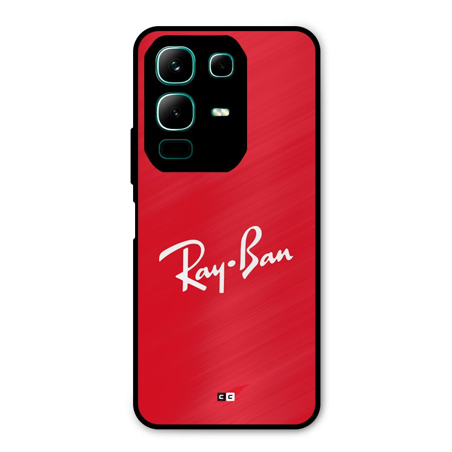 Luxury Red Metal Back Case for Infinix Note 50x