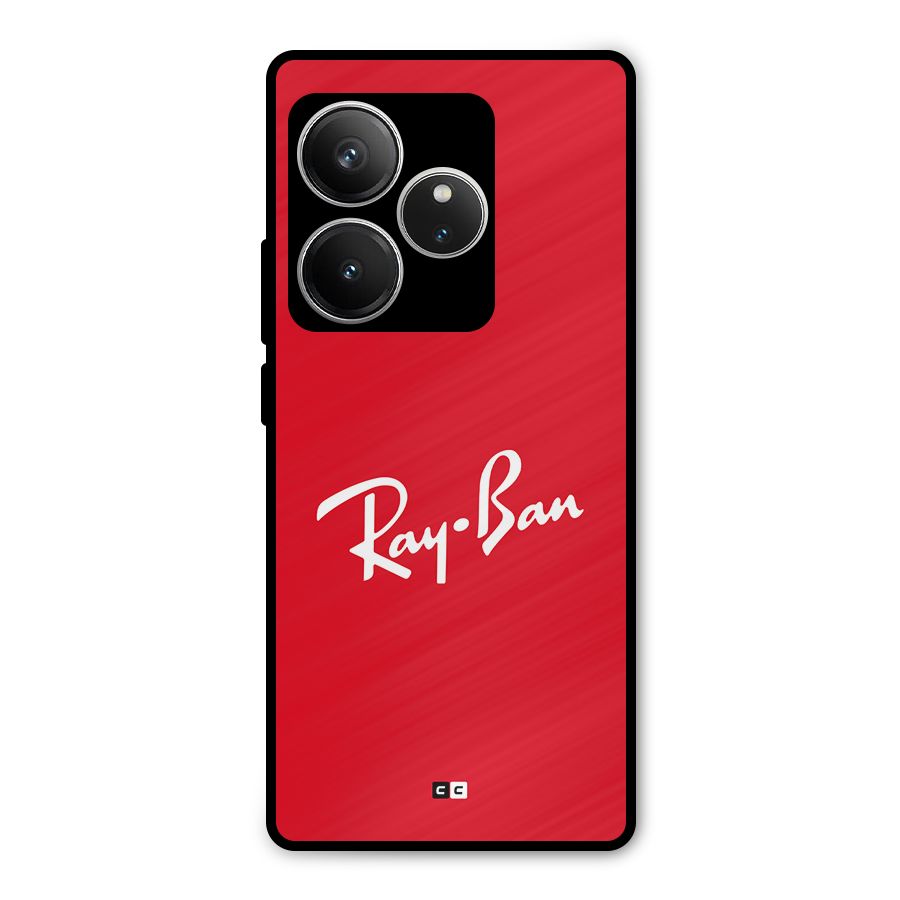 Luxury Red Metal Back Case for Realme GT 6