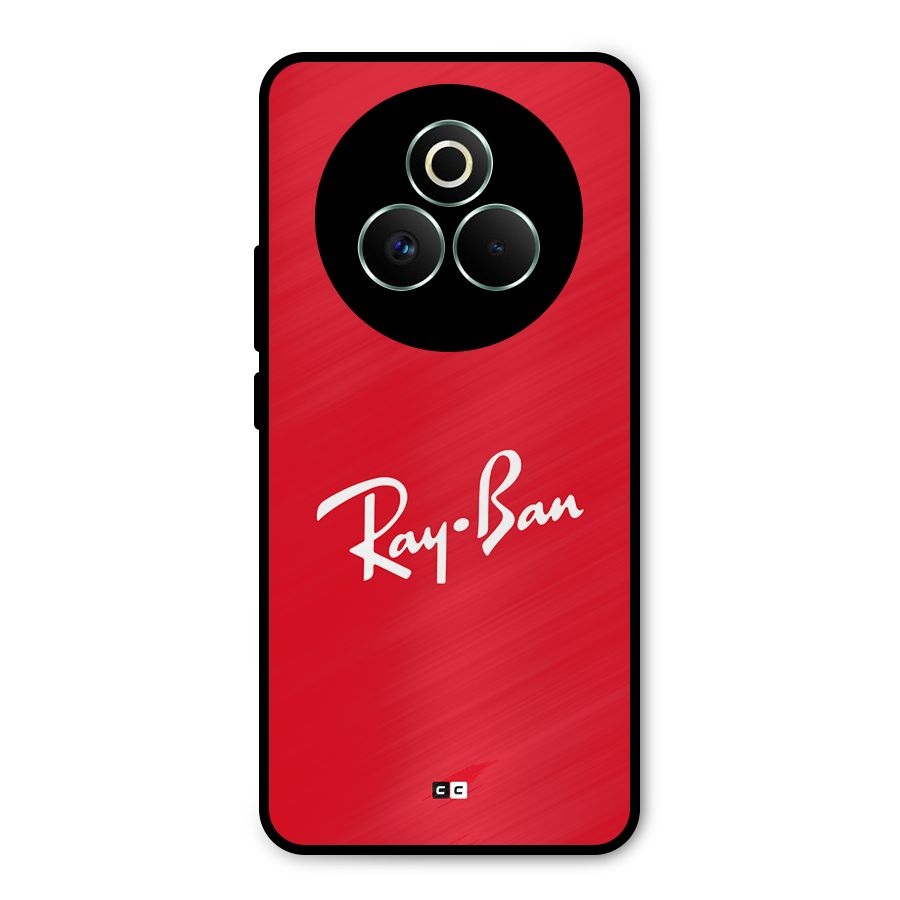 Luxury Red Metal Back Case for Realme P3 Pro