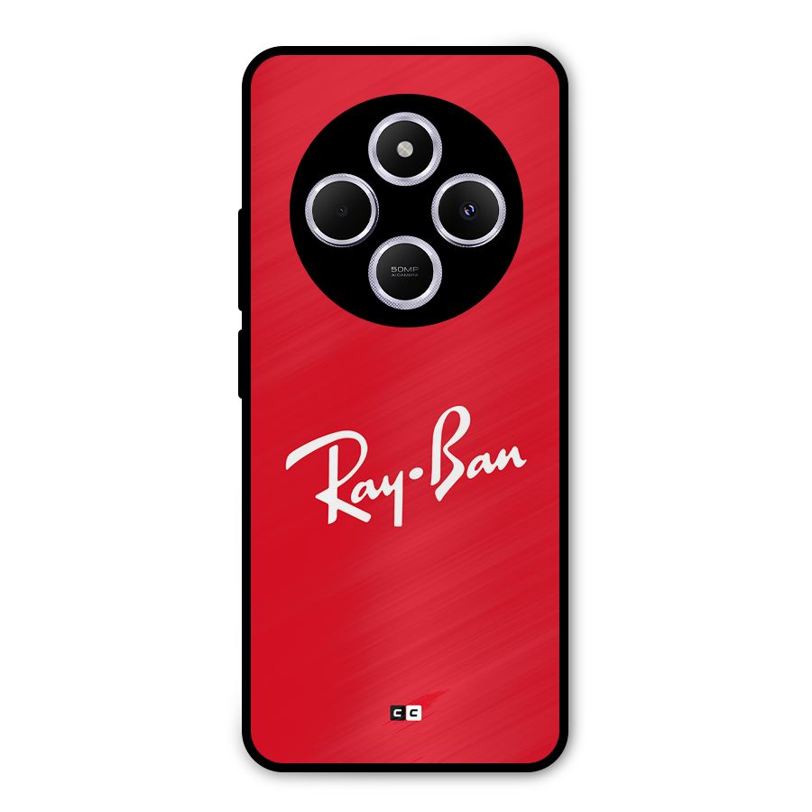 Luxury Red Metal Back Case for Redmi A4