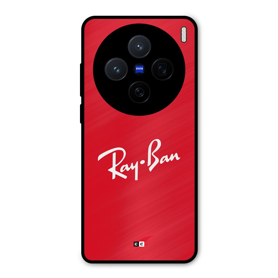 Luxury Red Metal Back Case for Vivo X200