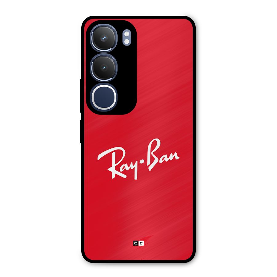 Luxury Red Metal Back Case for Vivo Y29