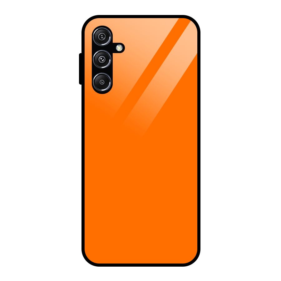 Mac Orange Glass Back Case for Galaxy M34 5G