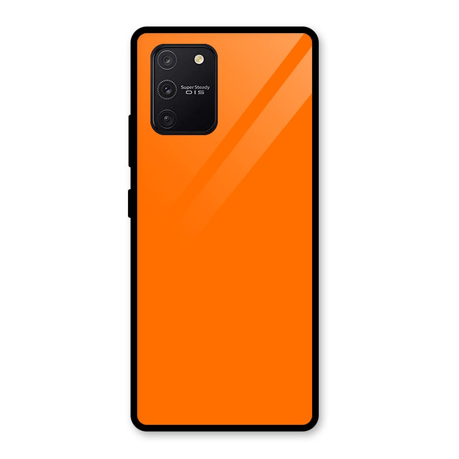 Mac Orange Glass Back Case for Galaxy S10 Lite