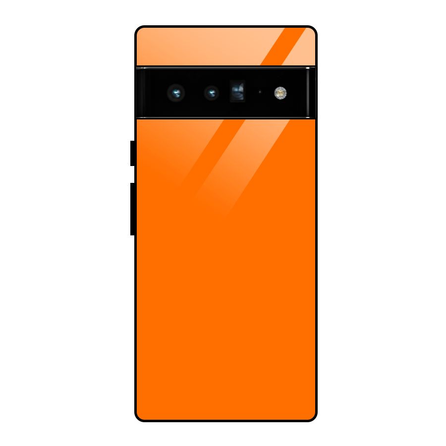 Mac Orange Glass Back Case for Google Pixel 6 Pro