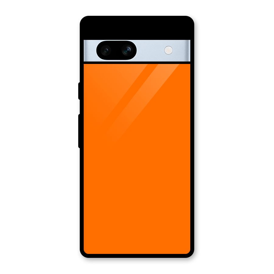 Mac Orange Glass Back Case for Google Pixel 7a