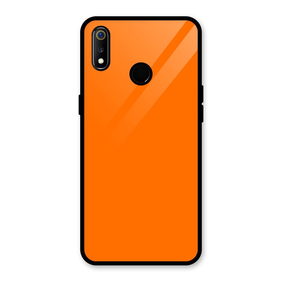 Mac Orange Glass Back Case for Realme 3i