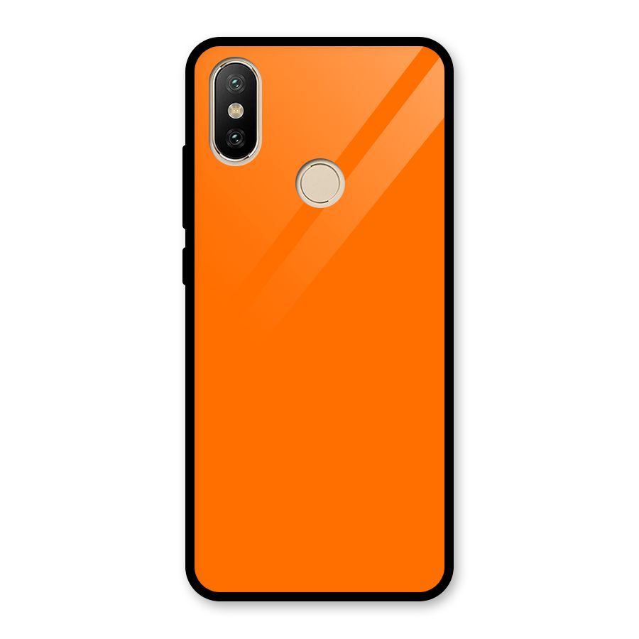 Mac Orange Glass Back Case for Redmi A2