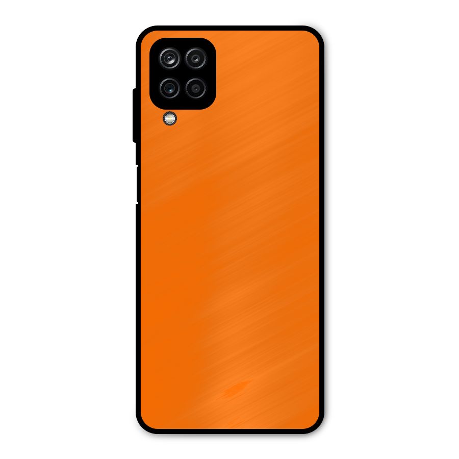 Mac Orange Metal Back Case for Galaxy A12