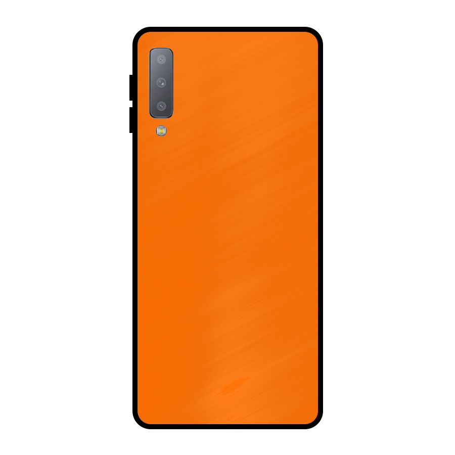 Mac Orange Metal Back Case for Galaxy A7 (2018)
