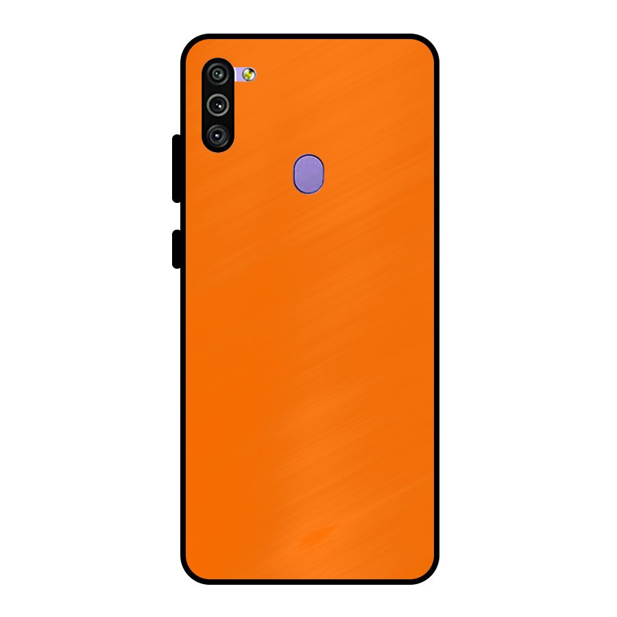 Mac Orange Metal Back Case for Galaxy M11
