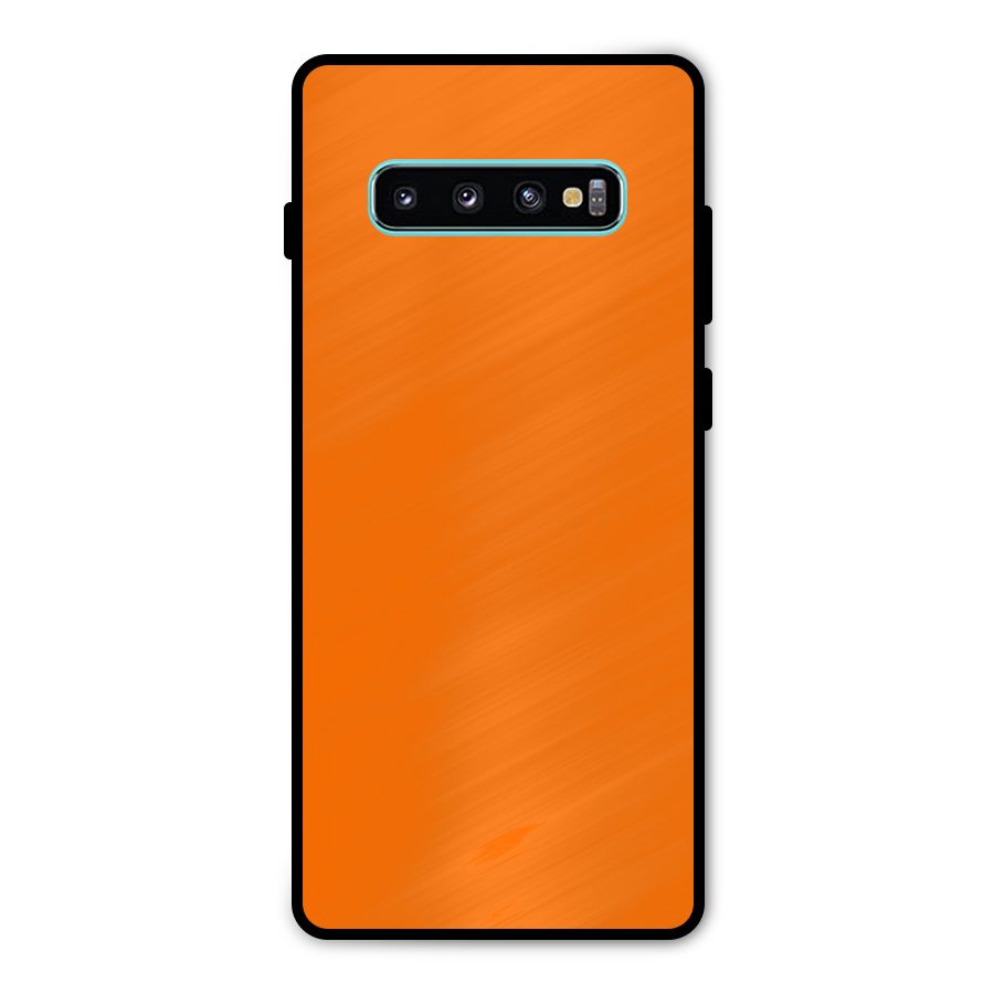 Mac Orange Metal Back Case for Galaxy S10 Plus
