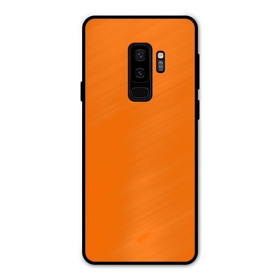 Mac Orange Metal Back Case for Galaxy S9 Plus