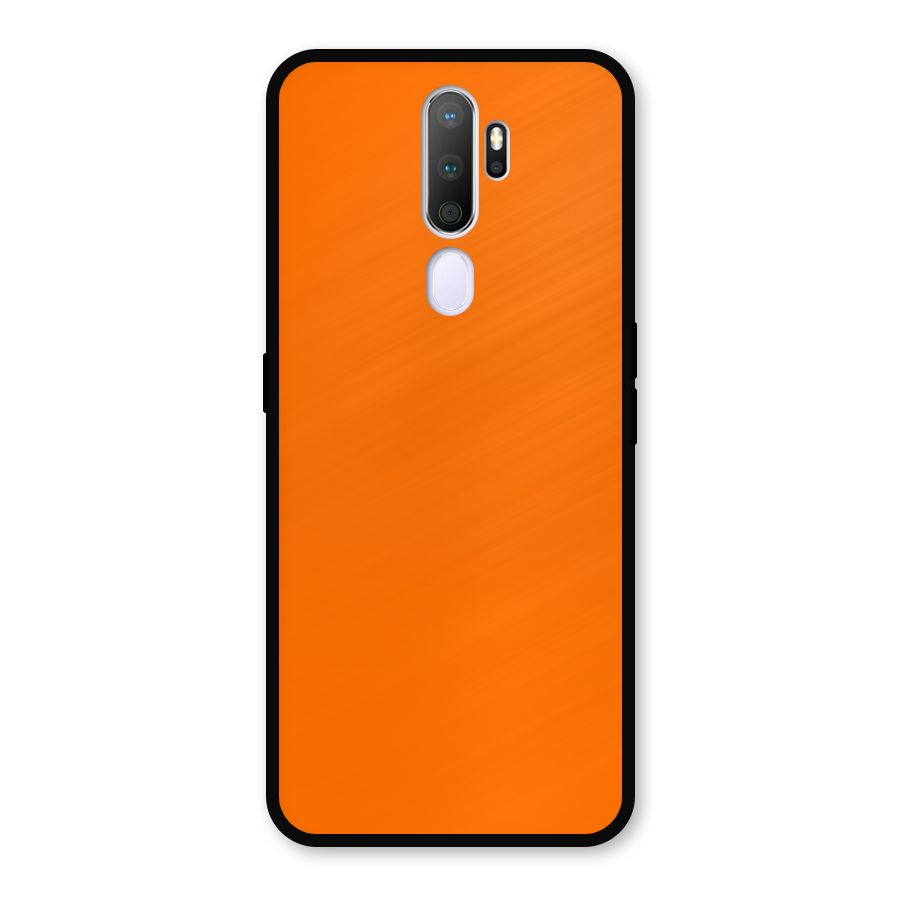 Mac Orange Metal Back Case for Oppo A9 (2020)