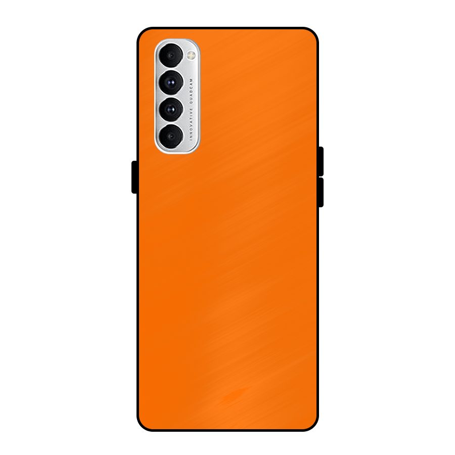Mac Orange Metal Back Case for Oppo Reno4 Pro