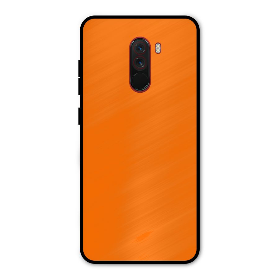 Mac Orange Metal Back Case for Poco F1