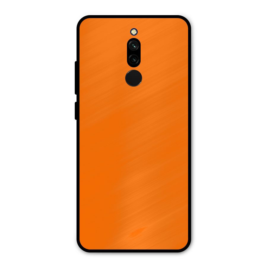 Mac Orange Metal Back Case for Redmi 8