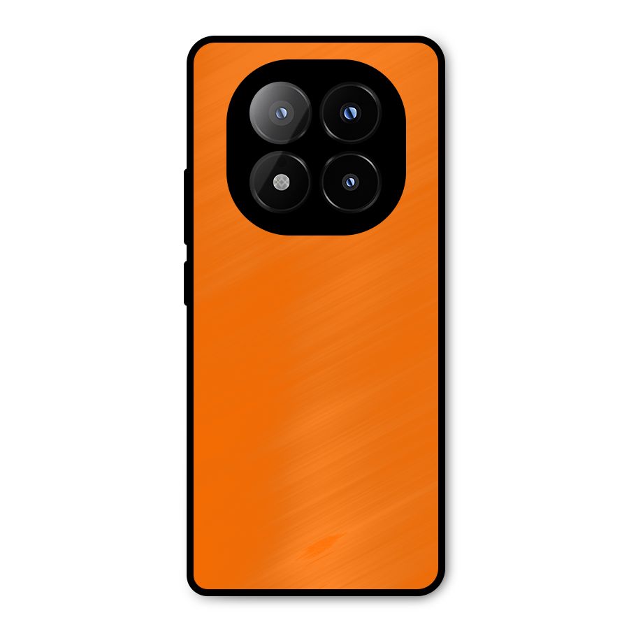 Mac Orange Metal Back Case for Redmi Note 14 Pro Plus 5G