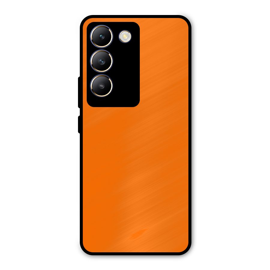 Mac Orange Metal Back Case for Vivo T3 5G