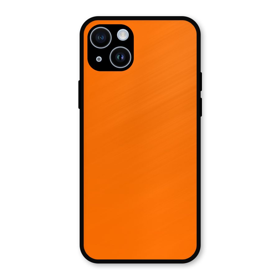 Mac Orange Metal Back Case for iPhone 14