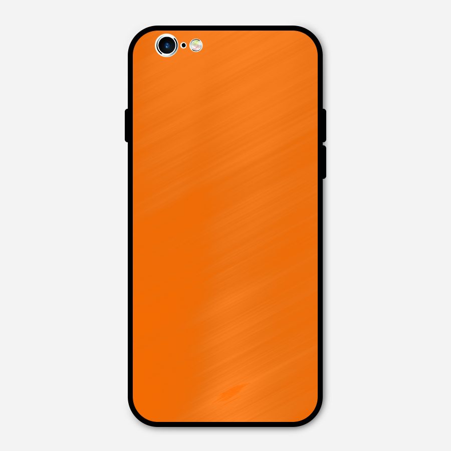 Mac Orange Metal Back Case for iPhone 6 6s