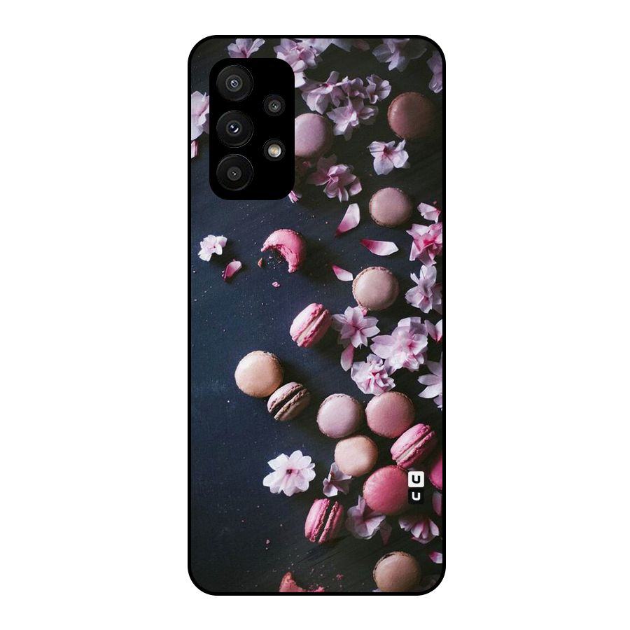 Macaroons And Cheery Blossoms Metal Back Case for Galaxy A23