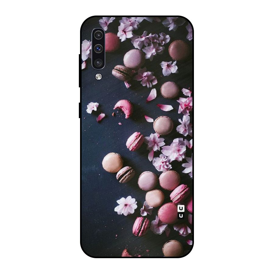Macaroons And Cheery Blossoms Metal Back Case for Galaxy A50s