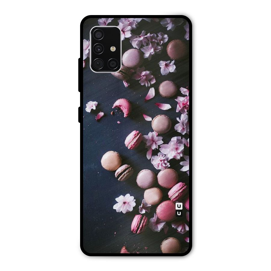 Macaroons And Cheery Blossoms Metal Back Case for Galaxy A51