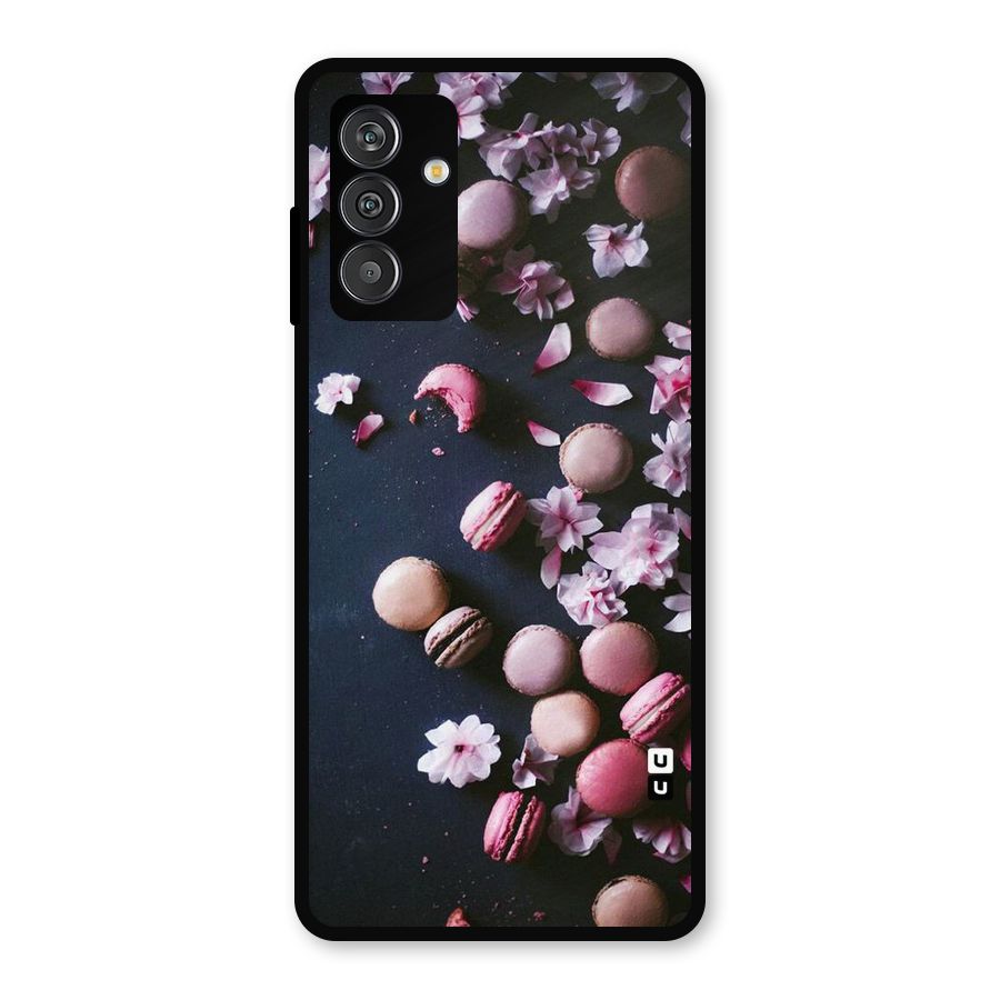 Macaroons And Cheery Blossoms Metal Back Case for Galaxy M14 5G
