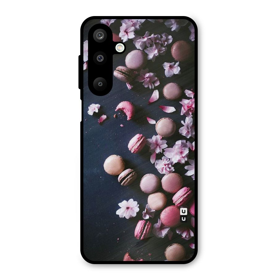 Macaroons And Cheery Blossoms Metal Back Case for Galaxy M16