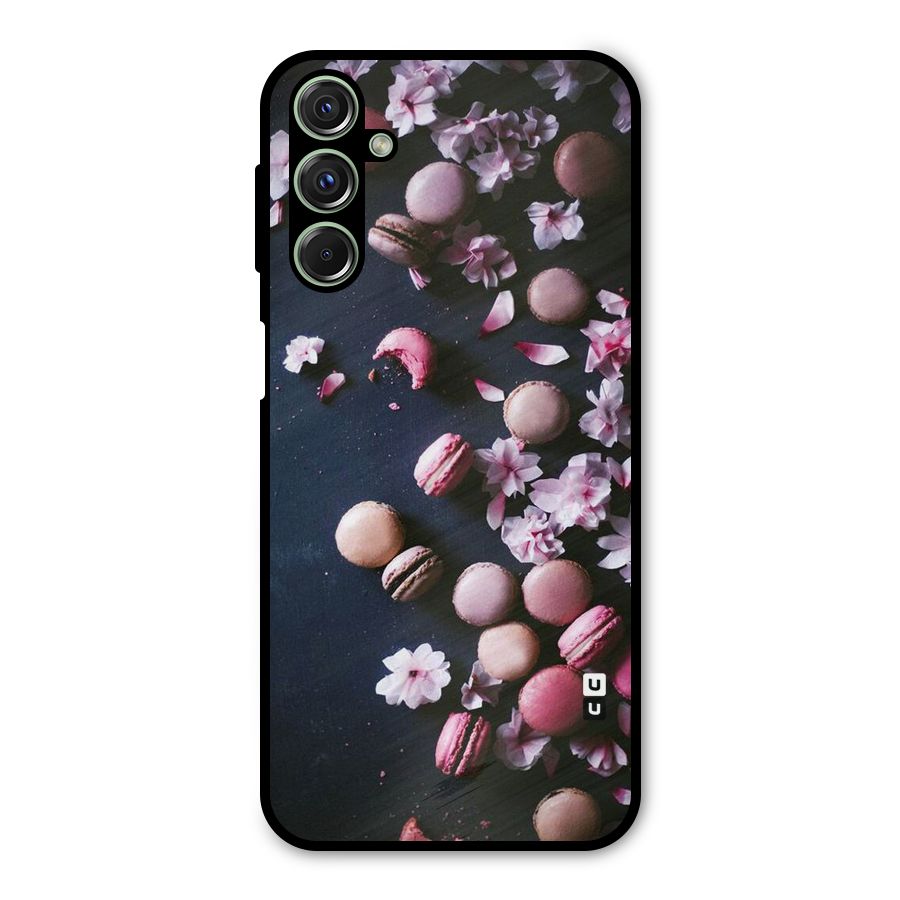 Macaroons And Cheery Blossoms Metal Back Case for Galaxy M34