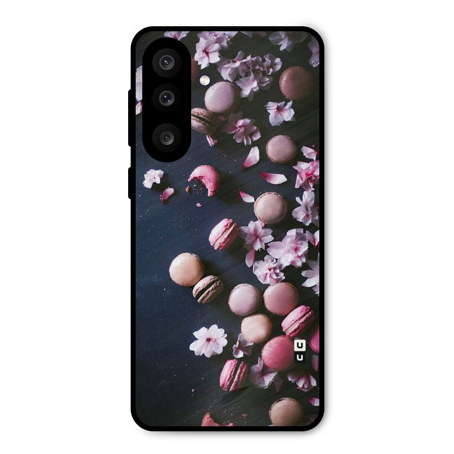Macaroons And Cheery Blossoms Metal Back Case for Galaxy M56