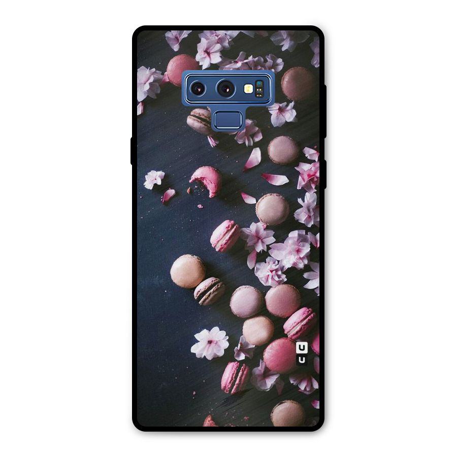 Macaroons And Cheery Blossoms Metal Back Case for Galaxy Note 9