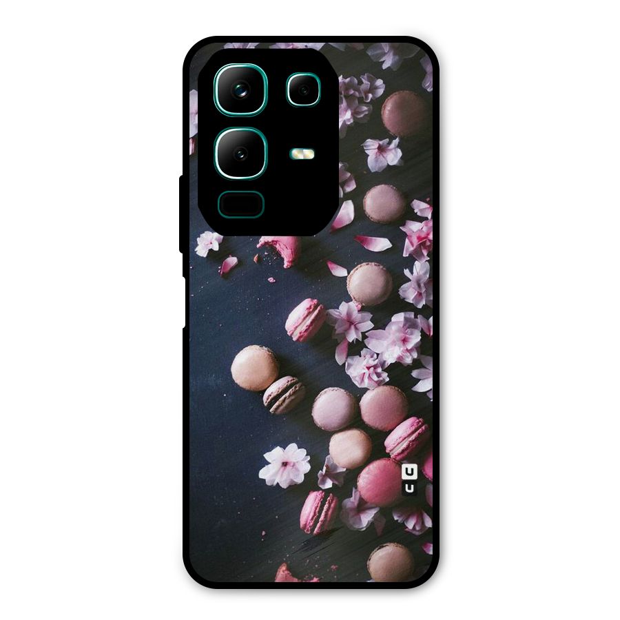 Macaroons And Cheery Blossoms Metal Back Case for Infinix Note 50x