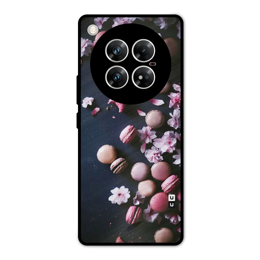 Macaroons And Cheery Blossoms Metal Back Case for Infinix Zero 40 5G