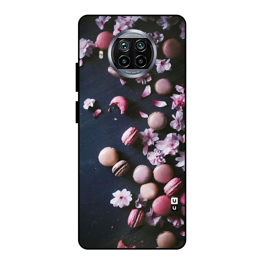 Macaroons And Cheery Blossoms Metal Back Case for Mi 10i