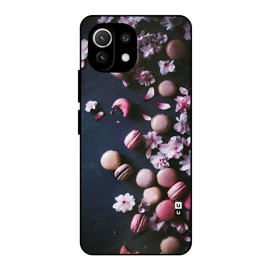 Macaroons And Cheery Blossoms Metal Back Case for Mi 11 Lite