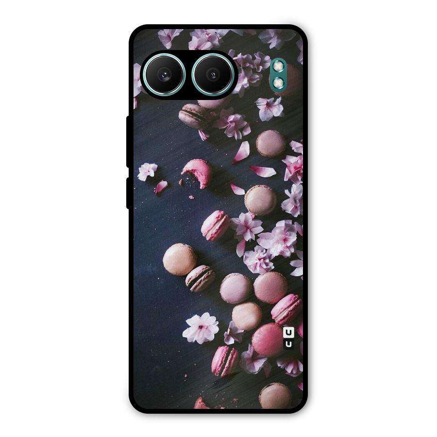 Macaroons And Cheery Blossoms Metal Back Case for OnePlus Nord 4