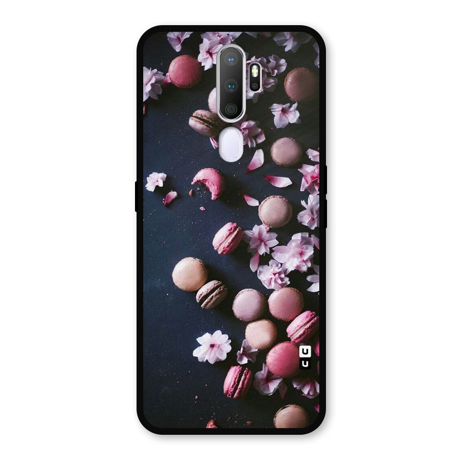 Macaroons And Cheery Blossoms Metal Back Case for Oppo A5 (2020)