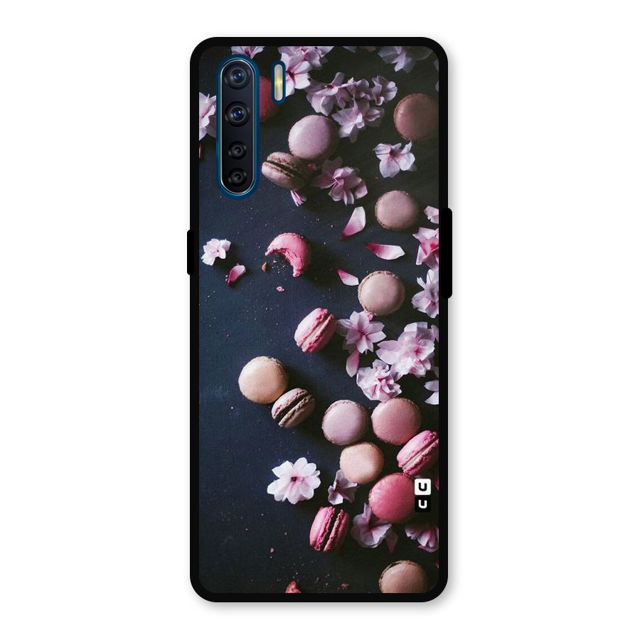 Macaroons And Cheery Blossoms Metal Back Case for Oppo F15