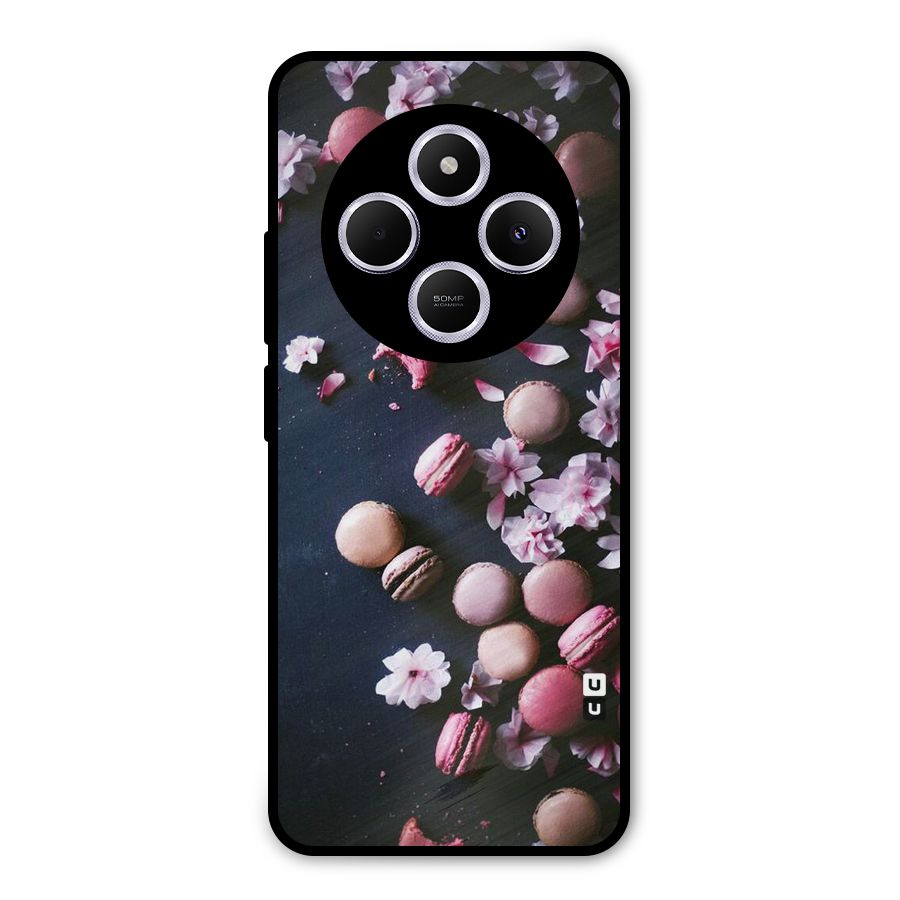 Macaroons And Cheery Blossoms Metal Back Case for Poco M7