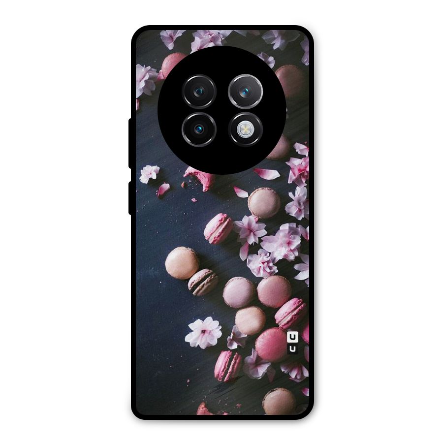 Macaroons And Cheery Blossoms Metal Back Case for Realme 13 Plus