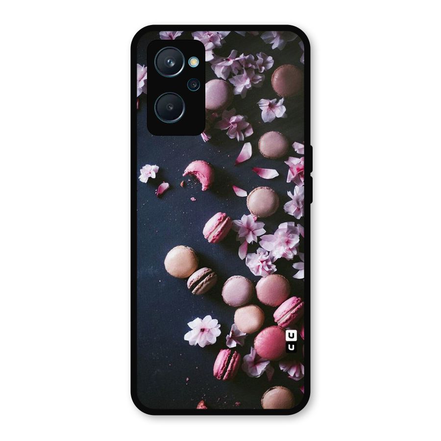 Macaroons And Cheery Blossoms Metal Back Case for Realme 9i
