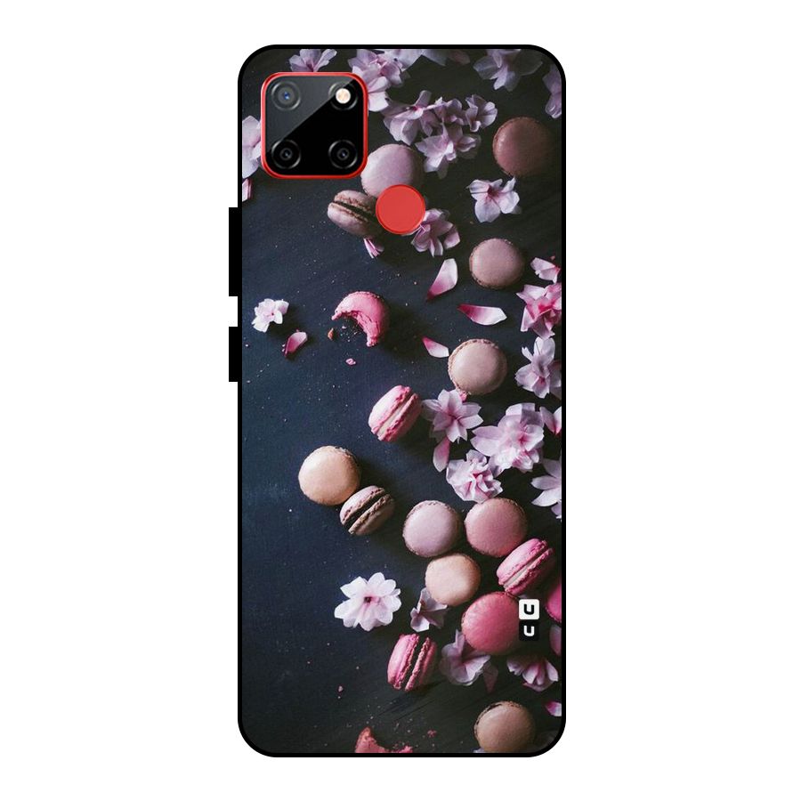 Macaroons And Cheery Blossoms Metal Back Case for Realme C12