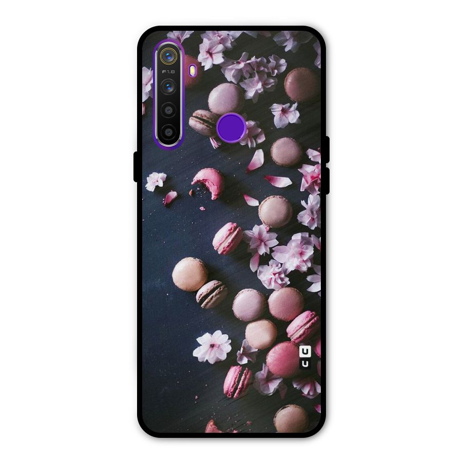 Macaroons And Cheery Blossoms Metal Back Case for Realme Narzo 10